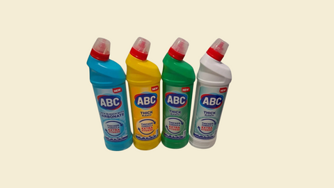 ABC Thick Bleach 900ml (Pack of 9) | Strong Whitening Formula for Laundry & Cleaning | Mountain Freshness, Power of Hygiene