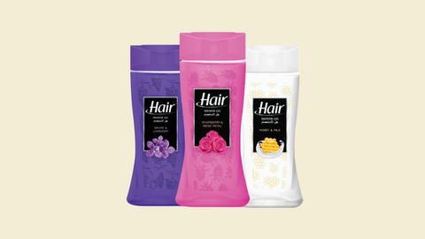 Hair Shower Gel 500ml (Pack of 12) | Natural Extracts for Nourishment & Moisture | Grape Lavender, Honey Milk, Raspberry & Rose