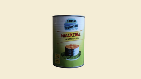 Tautai Oil Mackerel 8 Pack | Premium Tin Mackerel in Oil | 425g Each