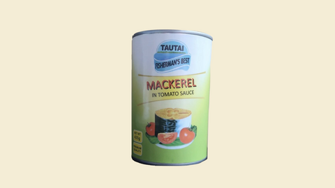 Tautai Tomato Mackerel 8 Pack | Premium Tin Mackerel in Tomato Sauce | 425g Each