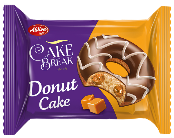 Cake Break Donut Cake (24 pcs) | Soft & Fluffy Donut with Sweet Caramel