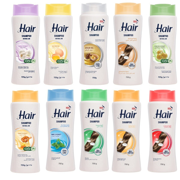 Hair Shampoo 725g (Pack of 12) | Natural Extracts | Bio Protein, Argan Oil, Honey & More for All Hair Types