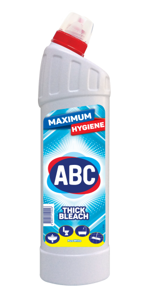 ABC Thick Bleach 900ml (Pack of 9) | Strong Whitening Formula for Laundry & Cleaning | Mountain Freshness, Power of Hygiene