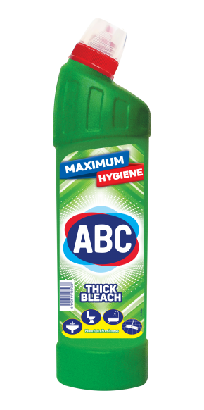 ABC Thick Bleach 900ml (Pack of 9) | Strong Whitening Formula for Laundry & Cleaning | Mountain Freshness, Power of Hygiene