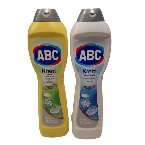 ABC Krem Cleaner 500ml (Pack of 20) | No Marks, Maximum Hygiene | Lemon & Ammonia