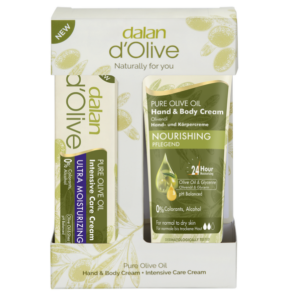 Dalan Gift Set - Pure Olive Oil (Hand & Body Cream + Intensive Care Cream) | 600g