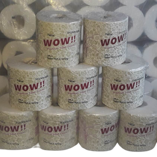 WOW Toilet Paper (Pack of 12)