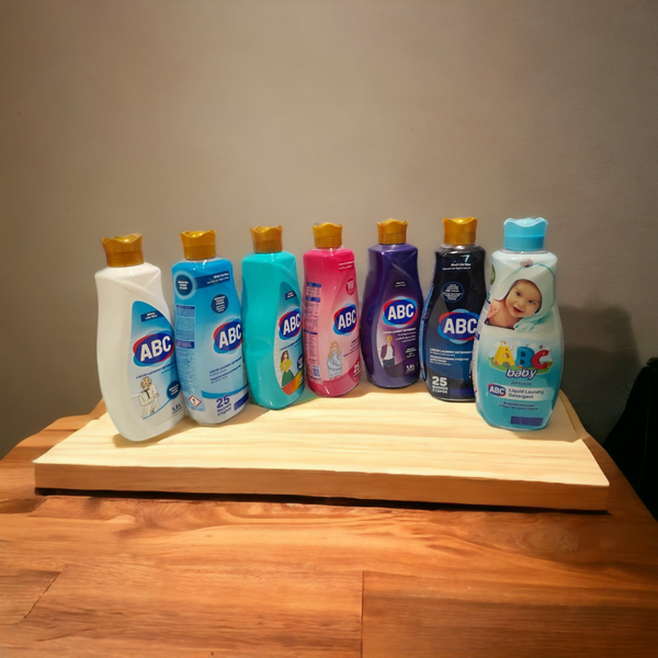 ABC Laundry Liquid 1.5L (Pack of 9) | For White, Baby, Colour, Dark & Delicate Fabrics