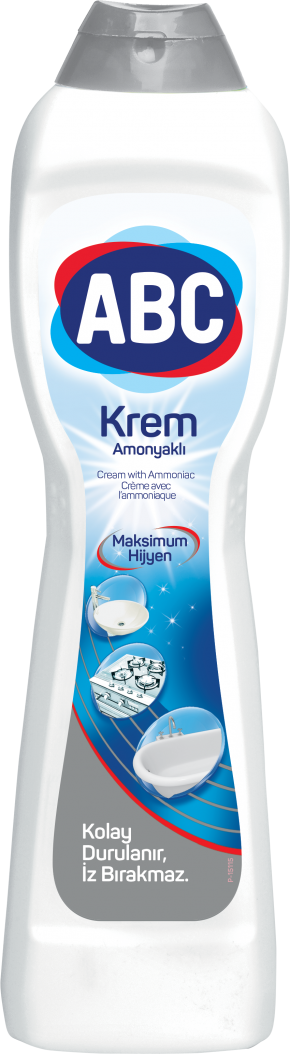 ABC Krem Cleaner 500ml (Pack of 20) | No Marks, Maximum Hygiene | Lemon & Ammonia Ammonia