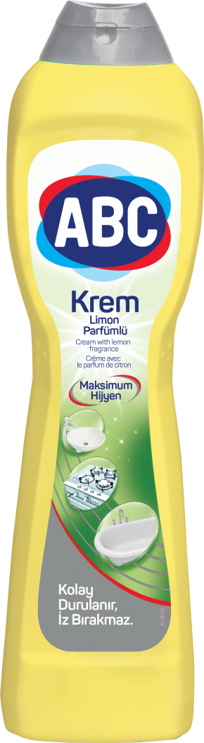ABC Krem Cleaner 500ml (Pack of 20) | No Marks, Maximum Hygiene | Lemon & Ammonia Lemon